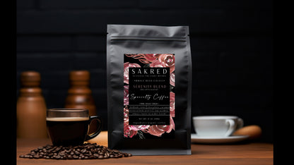 SERENITY BLEND - ORGANIC WHOLE BEAN DECAFFEINATED SINGLE ORIGIN LOW ACIDITY PERUVIAN COFFEE